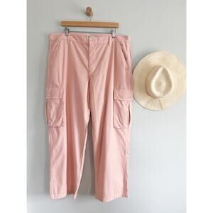 Madewell | Garment Dyed Low-Slung Straight Cargo | Petal Pink | Sz 33 | NWT